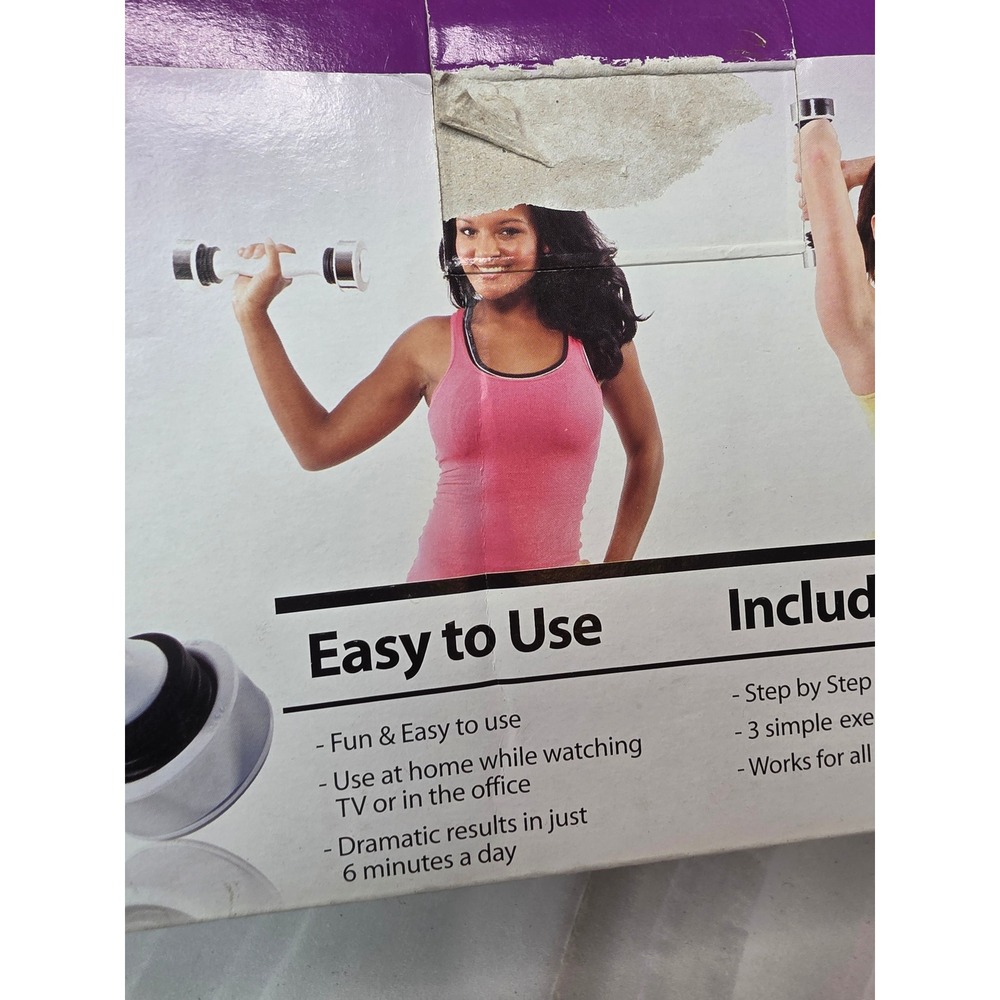 Shake Weight for Women As Seen On TV White Dynamic Inertia Dumbbell 6 Minute A4 - Picture 8 of 15